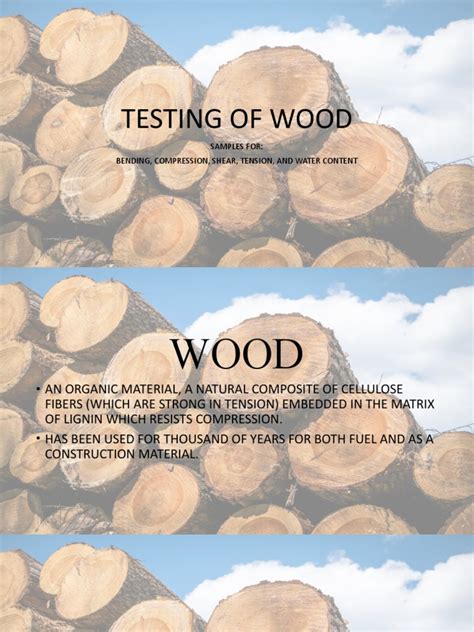 compression test of wood discussion|(PDF) Determination of wood strength properties .